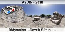 AYDIN Didymaion  –Devrik Sütun III–