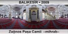 BALIKESİR Zağnos Paşa Camii  –Mihrab–