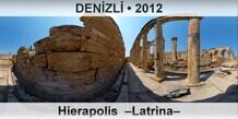 DENİZLİ Hierapolis  –Latrina–