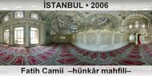 İSTANBUL Fatih Camii  –Hünkâr mahfili–
