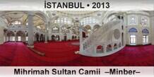 İSTANBUL Mihrimah Sultan Camii  –Minber–