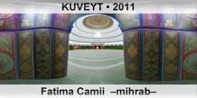 KUVEYT Fatima Camii  –Mihrab–