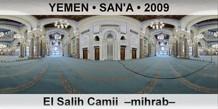 YEMEN • SAN'A El Salih Camii  –Mihrab–