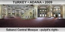 TURKEY • ADANA Sabanci Central Mosque  –Pulpit's right–