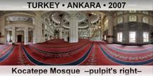 TURKEY • ANKARA Kocatepe Mosque  –Pulpit's right–