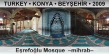 TURKEY â€¢ KONYA â€¢ BEYÅ�EHÄ°R EÅŸrefoÄŸlu Mosque  â€“Mihrabâ€“