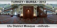 TURKEY • BURSA Ulu District Mosque  –Mihrab–