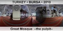 TURKEY • BURSA Great Mosque  –The pulpit–