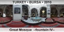 TURKEY • BURSA Great Mosque  –Fountain IV–