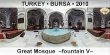 TURKEY • BURSA Great Mosque  –Fountain V–