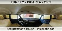 TURKEY • ISPARTA Bediüzzaman's House  –Inside the car–