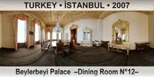 TURKEY â€¢ Ä°STANBUL Beylerbeyi Palace  â€“Dining Room NÂ°12â€“