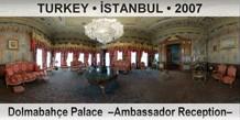 TURKEY â€¢ Ä°STANBUL DolmabahÃ§e Palace  â€“Ambassador Receptionâ€“