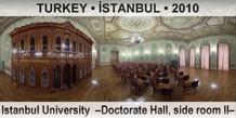 TURKEY â€¢ Ä°STANBUL Istanbul University  â€“Doctorate Hall, side room IIâ€“