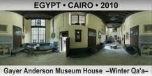 EGYPT • CAIRO Gayer Anderson Museum House  –Winter Qa'a–