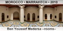 MOROCCO â€¢ MARRAKECH Ben Youssef Medersa â€“roomsâ€“