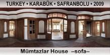 TURKEY â€¢ KARABÃœK â€¢ SAFRANBOLU MÃ¼mtazlar House  â€“Sofaâ€“